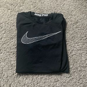Boys black Nike dri fit tee